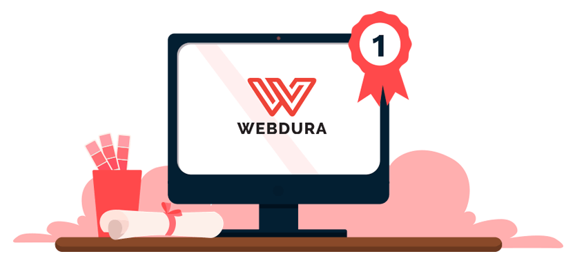 Webdura Logo in Computer