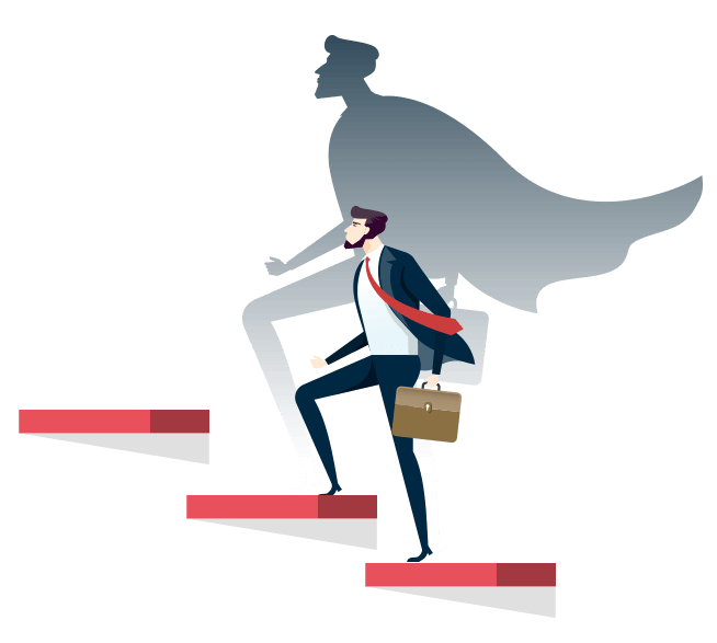 Image of Person steping forward