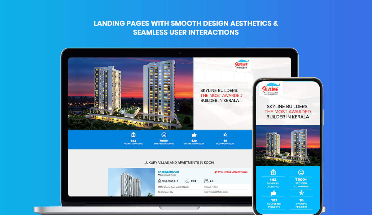 Website View in Mobile and Desktop